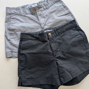 Old Navy Gray and Black Bermuda Shorts Casual Style